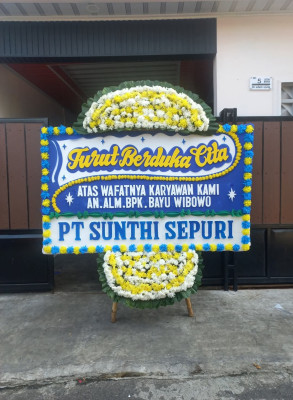 Papan Bunga Duka di Puspo
